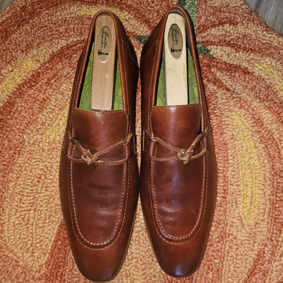 TED BAKER LONDON Gorgeous Tobacco Brown Loafers/Slipons 11.5US EXCELLENT! - Picture 1 of 6
